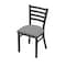 Holland Bar Stool Co 400 Jackie 18" Chair with Pewter Finish and Canter Folkstone Grey Seat 40018PW007 - alternate 1